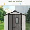 YARDSIGHT Outdoor Storage Shed With Lockable Doors, Metal Frame, Wind & Snow Resistant For Backyard Use - 4 of 4