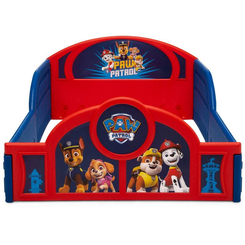 Toddler PAW Patrol Plastic Sleep and Play Kids&#39; Bed with Attached Guardrails - Delta Children, 5 of 12