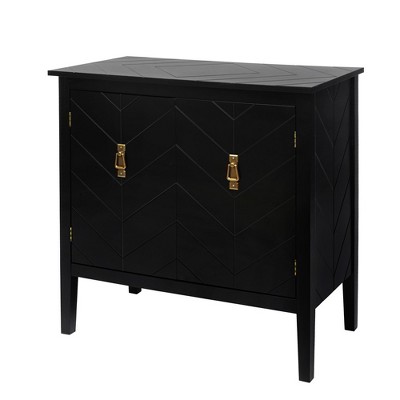 Accent Storage Cabinet with 2 Doors and Shelves Mid Century Modern Sideboard Buffet Cabinet