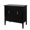 Accent Storage Cabinet with 2 Doors and Shelves Mid Century Modern Sideboard Buffet Cabinet - 4 of 4