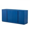 63.1"W Retro 4-Door Sideboard with Large Storage Space, Ash Veneer Cabinet with Adjustable Shelves 4B - ModernLuxe - 4 of 4