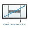 Mount-It! Low Profile Slim TV Wall Mount Fixed TV Bracket Fits 32" - 55" TVs, 77 Lbs. Weight Capacity, 1.1" Profile from the Wall - 2 of 4