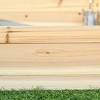 SEVOBAL Planters Outdoor Planter Box - Durable Wood Hexagon Shape for Various Plants, Vegetables, Flowers, Herbs, Beige, 39.25"*23.5"*6.25" - 4 of 4