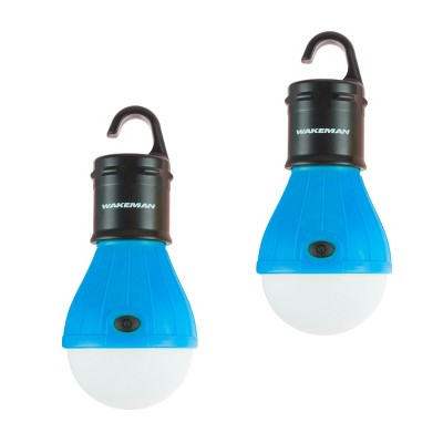 Leisure Sports Portable Hanging LED Tent Light Bulbs – Blue, Set of 2