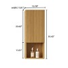 ChicFurnit Bathroom Storage Cabinet MITCH Tall Wall Mounted Cabinet with Door and Shelves for Small Spaces, Golden Oak, 38.58"*16.93"*6.69" - 3 of 4