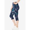 Woman Within Women's Plus Size Stretch Cotton Printed Capri Legging - 4 of 4