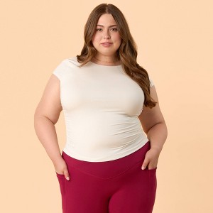 Blogilates Women's Love Story Cap Sleeve Top - 1 of 4