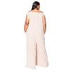 L I V D Women's Olson Wide Leg Pocket Jumpsuit, Nude, 3X - 3 of 3