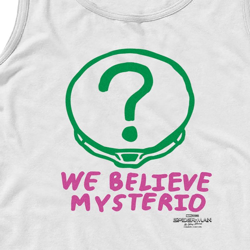Men's Marvel Spider-Man: No Way Home We Believe Mysterio Pink and Green Tank Top, 2 of 5
