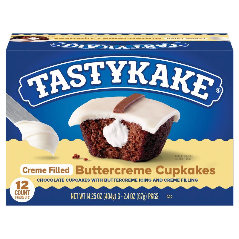Tastykake Buttercreme Iced Cupcakes - 14.25oz/12pk, 2 of 14
