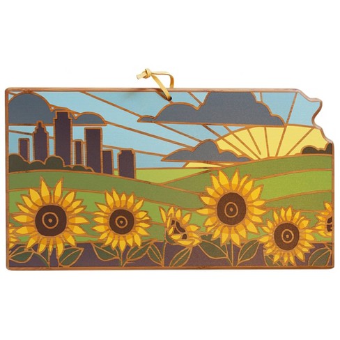 Totally Bamboo Kansas Summer Stokes Cutting Board - image 1 of 4