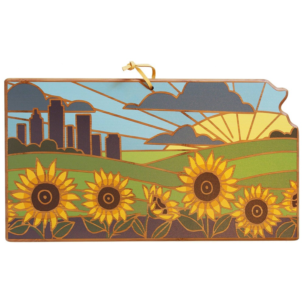 Totally Bamboo Kansas Summer Stokes Cutting Board