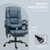 Massage Office Chair with 6 Vibrating Points, High Back Reclining Office Chair with Footrest and Remote - 4 of 4