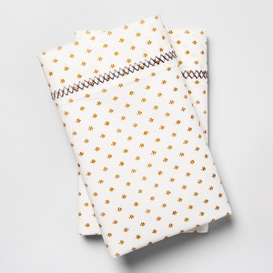 Print Percale Cotton Pillowcases (Standard) Gold - Opalhouse