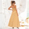Women‘s Striped Spaghetti Strap Maxi Dress with Tiered Skirt - Cupshe - 4 of 4