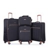 Whisen 4-Piece Luggage Set, Lightweight Terylene Suitcases and Bag with 360° Spinner Wheels, and Multiple Pockets - 2 of 4