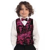 Gioberti Boy's 4pc Paisley Vest Set - 4 of 4