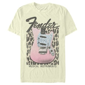 Men's Fender Musical Instruments Pink Guitar T-Shirt - 1 of 4