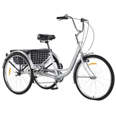 Adult Tricycles 24 & 26 Inch, 7 Speed, 3 Wheel Bikes for Men and Women