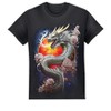 Collections Etc Stunning Sun Dragon Short Sleeve Graphic Tee - 3 of 4