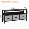 Jojoka TV Stand, Entertainment Center with Storage, 55 Inch TV Stand for Bedroom Small TV Stand with Drawers and Shelves - 2 of 4