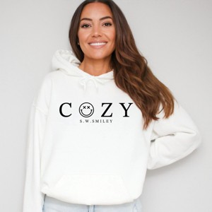 Simply Sage Market S.W.Smiley Cozy Outline Hoodie - 1 of 3