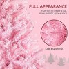 QingMoon Christmas Trees, Pink Artificial Tree with 1288 Branch Tips, Auto Open, Steel Base and Wide Shape for Indoor Xmas Decoration - 2 of 4