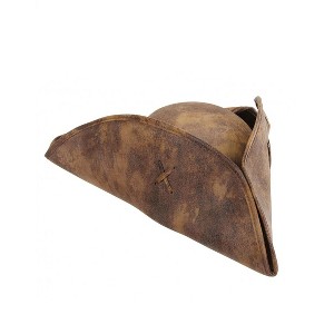 HalloweenCostumes.com One Size Fits Most   Child Jack Sparrow Hat, Brown - 1 of 4