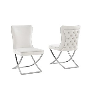 Best Master Furniture,Blythe Velvet Dining Chairs, Set of 2 - 1 of 2