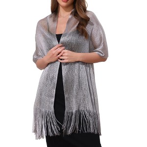 INSPIRE CHIC Women's 100% Polyester Fashion Pashmina Shawls 190 x 45 cm 1 Pc - 1 of 4