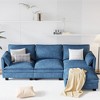 Christopher Knight Home 107.8" L-Shaped 3 Seater Sofa with Ottoman - 3 of 4