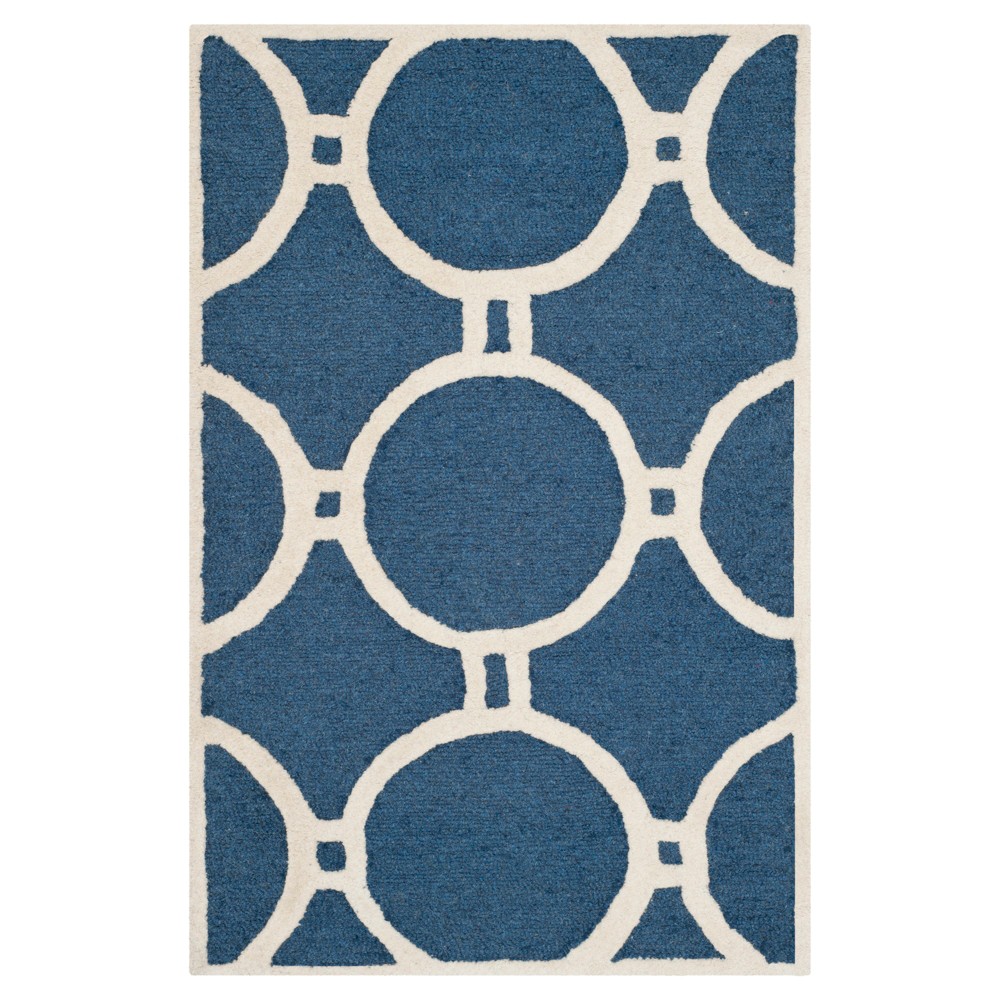 Sullivan Accent Rug - Navy Blue / Ivory ( 2'x3' ) - Safavieh