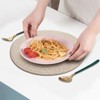Aoibox Round Woven Cotton Rope Placemats Set 6, Non-Slip Heat Resistant Table Mats for Kitchen and Farmhouse Decor, Boho Style for Dining and Parties - 4 of 4