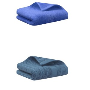 REGALWOVEN Pure Cotton Absorbent Soft Hand Towel Set for Home Decor 13" x 30"/14" x 30" 2 Pcs - 1 of 4