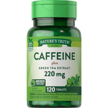 Nature's Truth Caffeine 220mg with Green Tea Extract | 120 Tablets