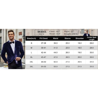 COOFANDY Men's Velvet Blazer Notched Lapel Velour Suit Jacket One Button Tuxedo Jackets for Wedding Prom Party Dinner Red M — фото 6