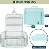 PAVILIA Large Hanging Toiletry Bag, Travel Women Men Cosmetic Organizer, Water Resistant Makeup Accessories Essentials Kit - 2 of 4