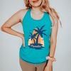 Simply Sage Market Women's Paradise Palm Tree Racerback Tank - 2 of 4