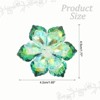 Unique Bargains Women's Rhinestone Sunflower Snowflake Brooch Pin - 2 of 4
