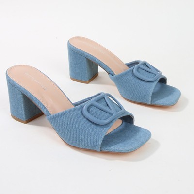 Berness Women's Bobbi Embellished Block Heel Mules - image 2