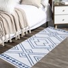 Area Rug Machine Washable Rug Non Slip Non Shedding Indoor Carpet Modern Geometric Low Pile Foldable Stain Resistant Rug for Bedroom Living Room - 4 of 4