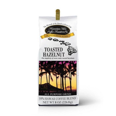 Hawaiian Isles Toasted Hazelnut Medium Roast Ground Coffee - 8oz