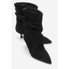 Balei - Black Suede Leather Pointed Toe Boot (Women) black suede 7 Forever & Always Shoes US - 2 of 4