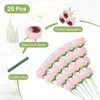 Unique Bargains Artificial Silk Real Touch Durable Artificial Flowers 25 Pc - 3 of 4