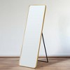 Lyngins 64" Full-Length LED Mirror with 3 Color Temperatures,Floor Mirror with Dimmable Touch Control,Full Body Mirror for Bedroom,Living Room - 2 of 4
