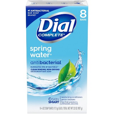 Dial Antibacterial Bar Soap - Spring Water - 8pk