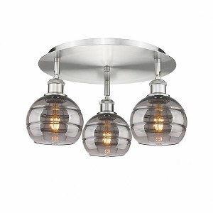 Rochester - 3 Light Flush Mount In Industrial Style-8.88 Inches Tall and 17.63 Inches Wide - 1 of 1