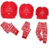cheibear Christmas Tree Long Sleeve Tee and Plaid Pants Loungewear Family Sleepwear Pajama Sets - 2 of 4
