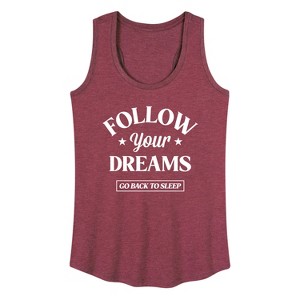 Women's - Instant Message - Follow Your Dreams Graphic Racerback Tank - 1 of 4
