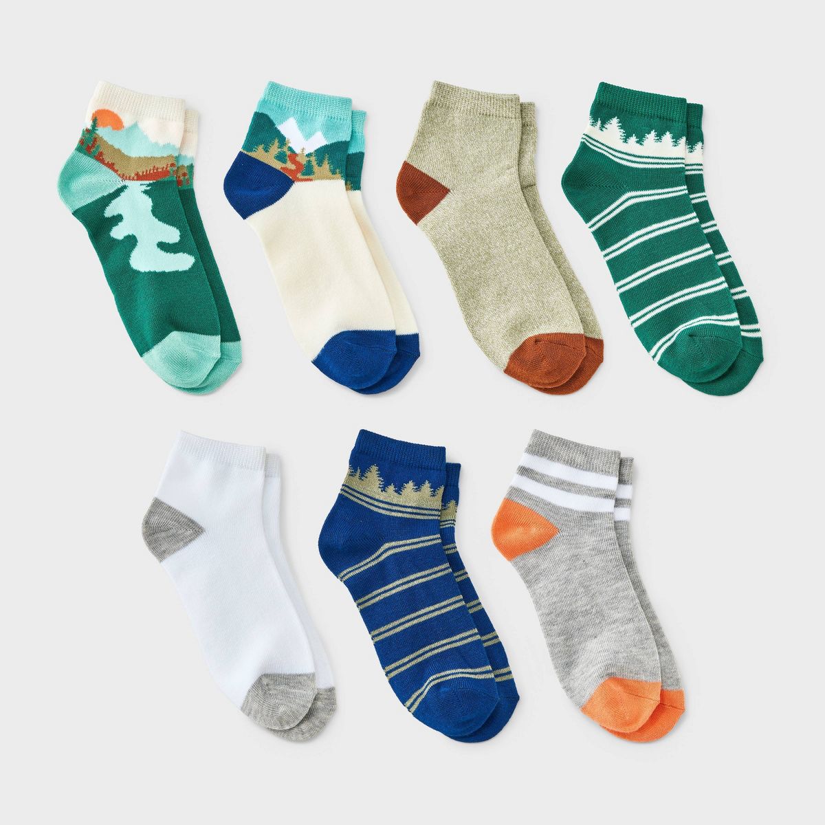 Boys' 7pk Outdoor Ankle Socks - Cat & Jack™